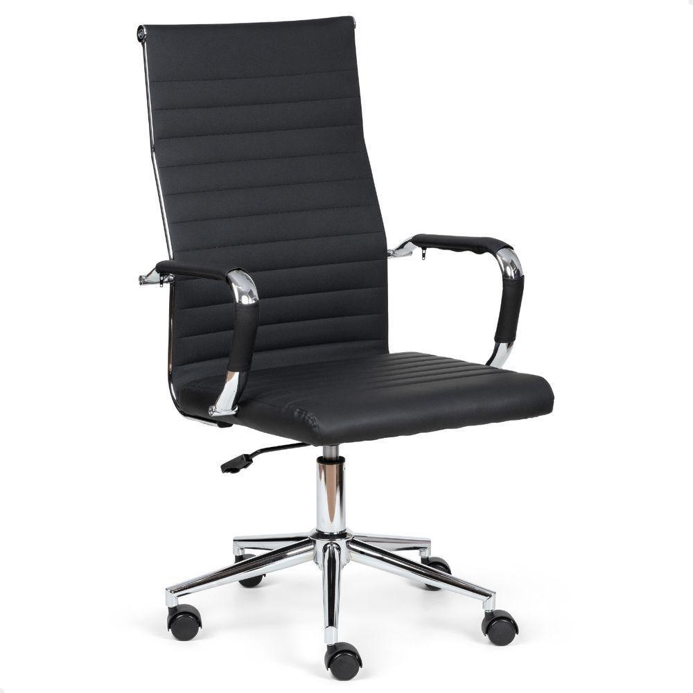 Cadeira Escritório Esteirinha Presidente Charles Eames Kit 02 Unidades Preto - 6