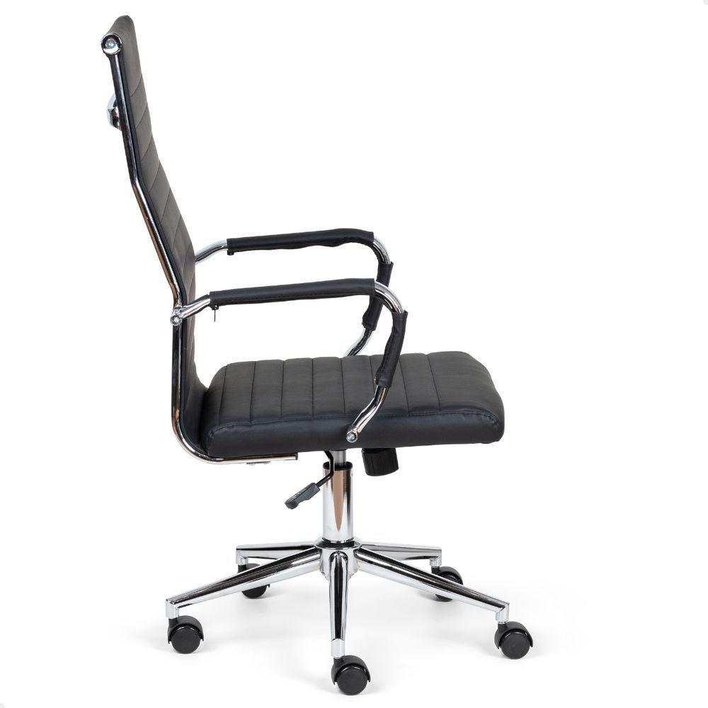 Cadeira Escritório Esteirinha Presidente Charles Eames Kit 02 Unidades Preto - 7