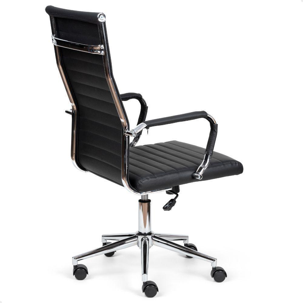 Cadeira Escritório Esteirinha Presidente Charles Eames Kit 02 Unidades Preto - 8