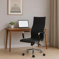 Cadeira Escritório Esteirinha Presidente Charles Eames Kit 02 Unidades Preto - 2