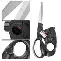 Tesoura Com Mira Laser Guia Corte Tecidos Patchwork Artesanato Papel Raio Precisao Multiuso Costura Hobby