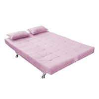 Sofá Cama Casal Com Almofadas 3 Lugares Melina Suede Rosê - 5