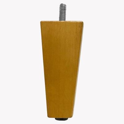 1 Pé Chanfrado Castanho 10cm Com Rosca Metal Para Móveis D10 - D'rossi