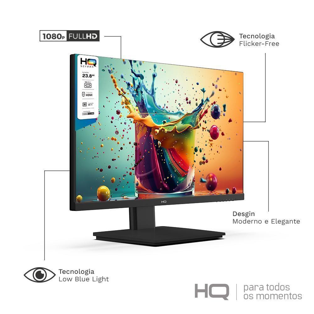 Monitor 23,8" HQ Led, Widescreen, 75hz, 5ms, Fullhd+ 1920x1080, Hdmi, Vga, Vesa, Ajuste de Inclinação - M24HQ - 2