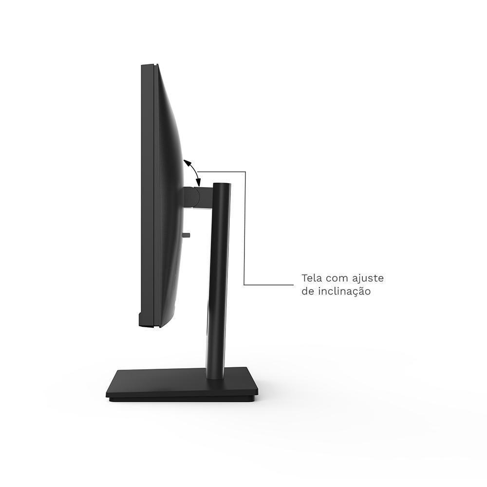Monitor 23,8" HQ Led, Widescreen, 75hz, 5ms, Fullhd+ 1920x1080, Hdmi, Vga, Vesa, Ajuste de Inclinação - M24HQ - 4