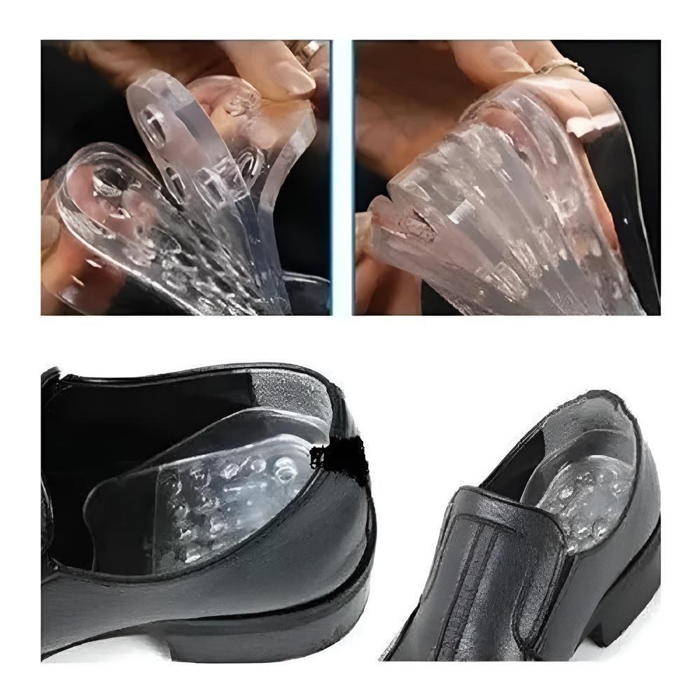 Par Palmilha Ortopedica Aumenta 5cm Calcanheira De Elevacao Gel 3-4 Fascite Esporao Pes Altos - 4