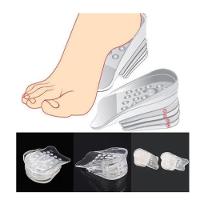 Par Palmilha Ortopedica Aumenta 5cm Calcanheira De Elevacao Gel 3-4 Fascite Esporao Pes Altos - 6