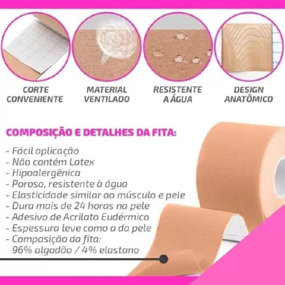 Levanta Peito Adesivo Sutia Invisivel Fita Push Up Efeito Silicone Boop Grande 5 Metros 3d - 6