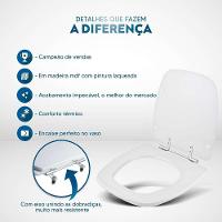Assento Sanitario Decorado Borboleta Fit Para Vaso Celite - 5