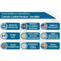 Colchão Solteiro D28 - Espuma Anatomica Comfort Premium Resist Double Face (88x188x18) - Inovaflex - 3