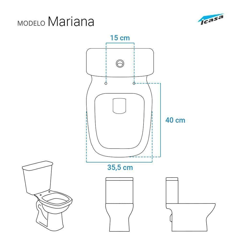 Assento Sanitario Decorado Borboleta Mariana Para Vaso Icasa - 3