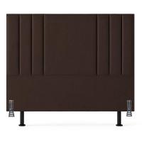 Cabeceira 195 Cm Suede Moderna King Clássica Cama Box Frame Cor:marrom - 1