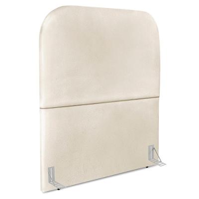 Cabeceira Solteiro 90 Cm Com Frame Alana Corino Bege Artte Bege