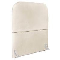 Cabeceira Solteiro 90 Cm Com Frame Alana Corino Bege Artte Bege - 1
