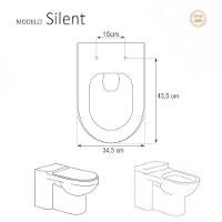 Assento Sanitario Decorado Borboleta Silent Para Vaso Hervy - 3