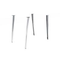 Conjunto: Mesa Sala Jantar Iguaçu C- Tampo De Madeira 90cm + 4 Cadeiras Amsterdã Cromada - Corano Preto - Kappesberg - 7