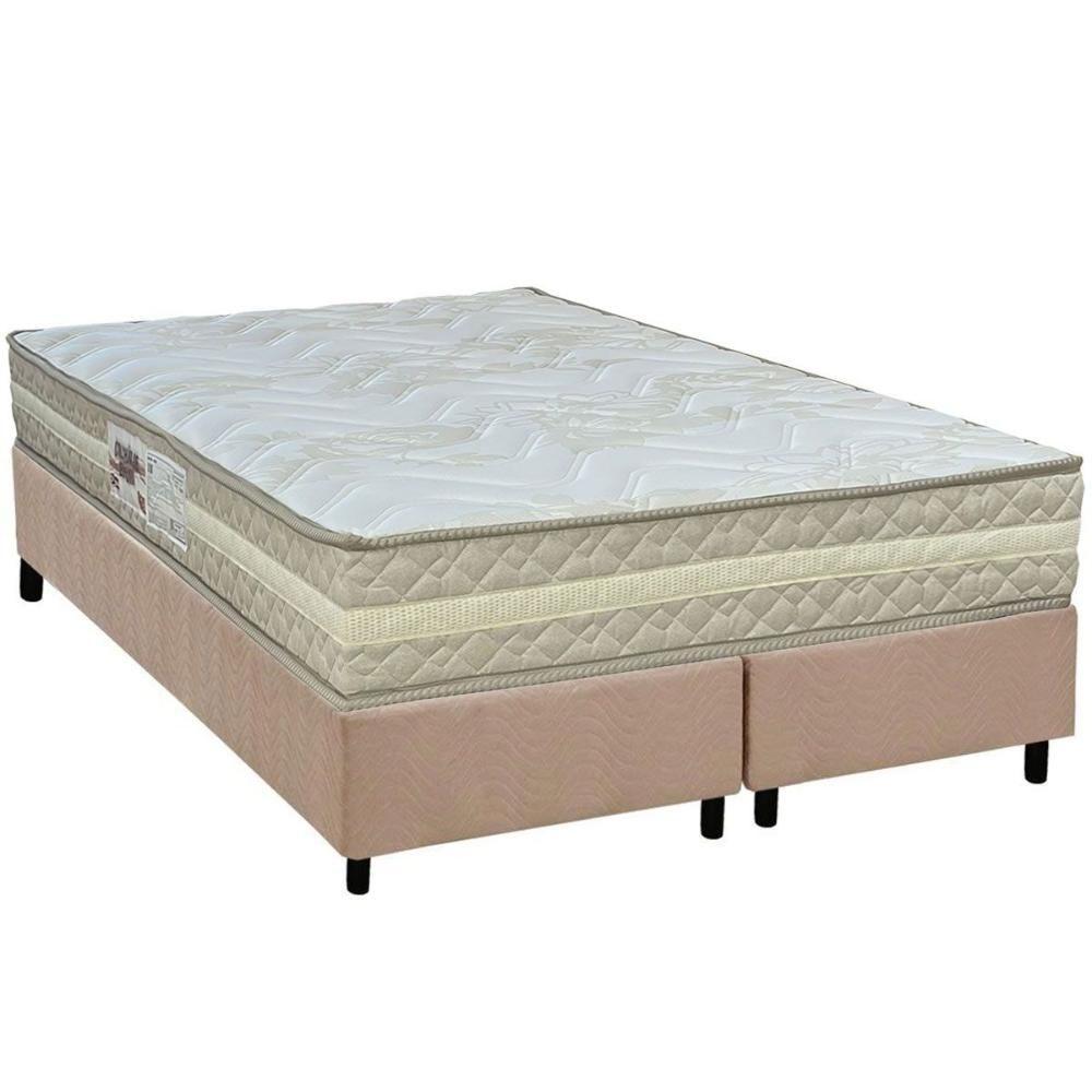 Conjunto Box Queen: Colchão Espuma Paropas Ag65 Master Clean + Base Crc Suede Clean (158x198) - 1