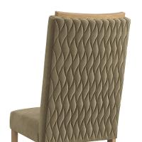 Conjunto Sala De Jantar Verbana Kappesberg 6 Cadeiras Veludo Bege - 7