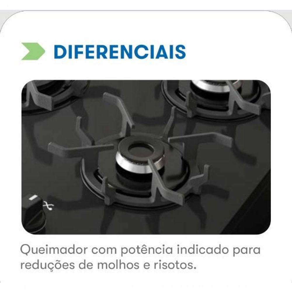 Fogão Itatiaia 5 Bocas Itamaster Preto Bivolt - 9