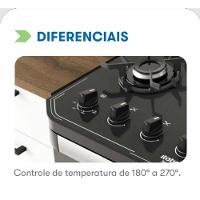 Fogão Itatiaia 5 Bocas Itamaster Preto Bivolt - 6