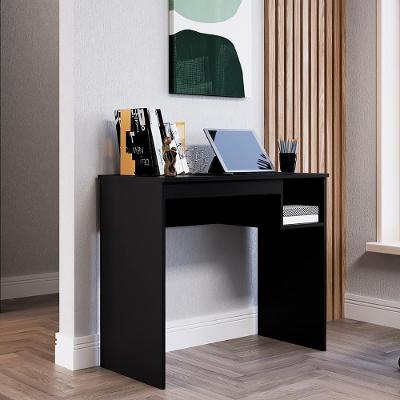 Mesa Escrivaninha Retangular Linha Noronha Moderno MDF 91cm Preto