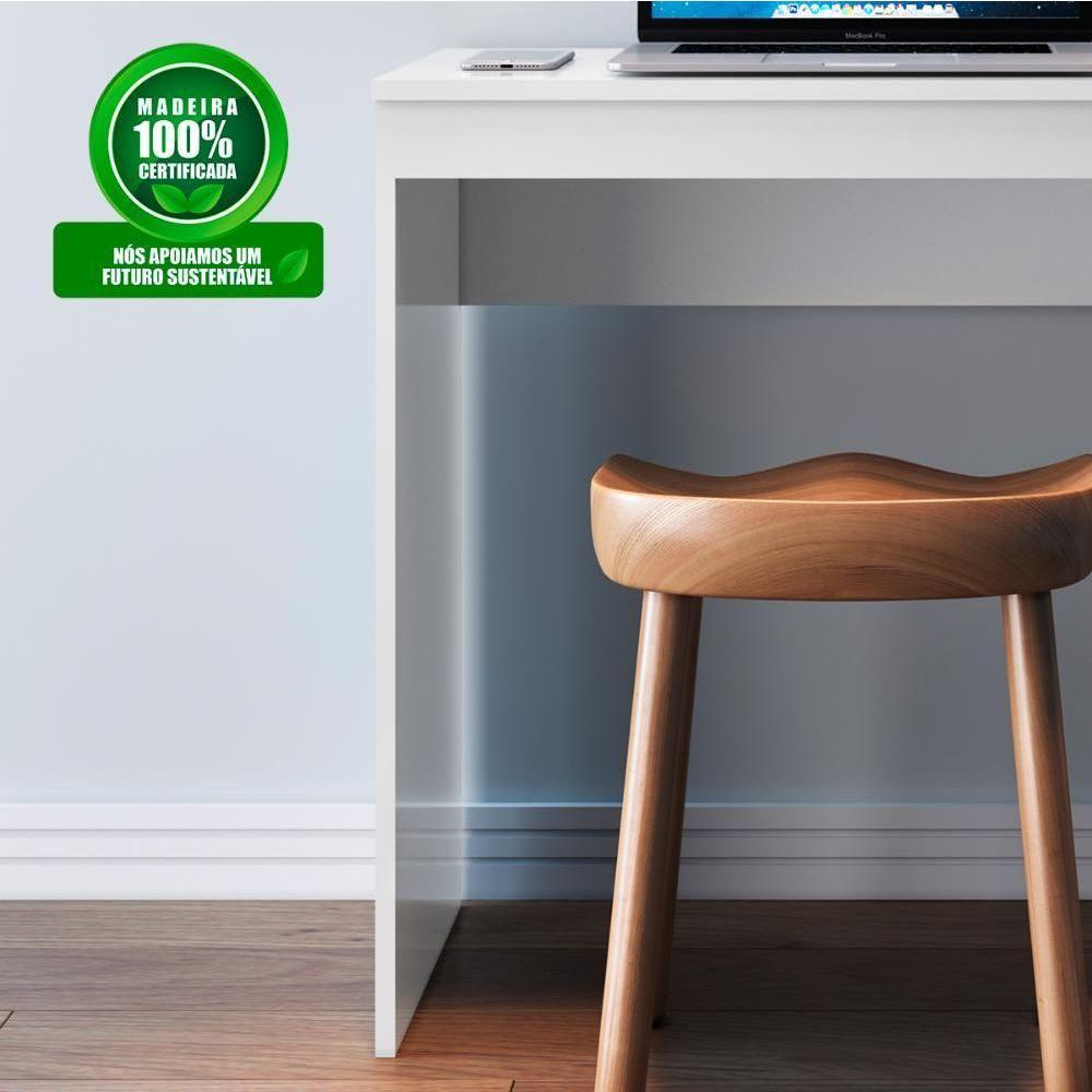 Mesa Escrivaninha Genialflex Linha Noronha Mdp 15mm Branca Branco - 4