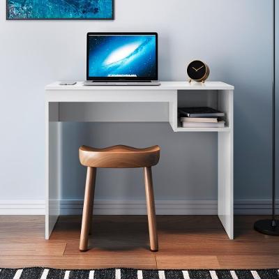 Mesa Escrivaninha Retangular Noronha em MDF 91cm Branco para Quarto Sala Ou Home Office