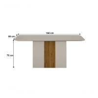 Mesa Doha 1,60 Off-decor Tampo Off C-vidro 6 Cadeiras Doha - 3