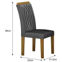 Mesa Doha 1,60 Off-decor Tampo Off C-vidro 6 Cadeiras Doha - 6