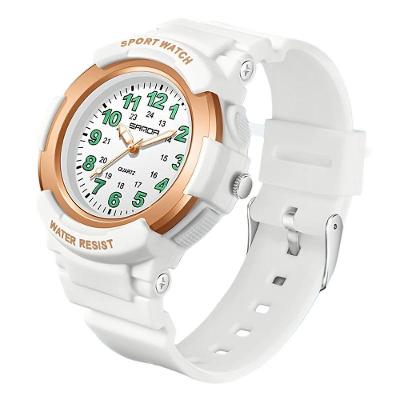 Relógio De Quartzo Sandavisor Analógico Minimalista Rosa