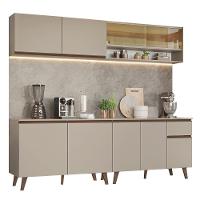 Armário De Cozinha Completa 240 Cm Nice Madesa 03 Crema - 2