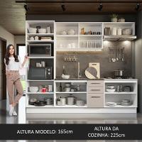 Armário De Cozinha Completa 270cm Branco/crema Agata Madesa 01 Branco/crema Branco/crema - 8
