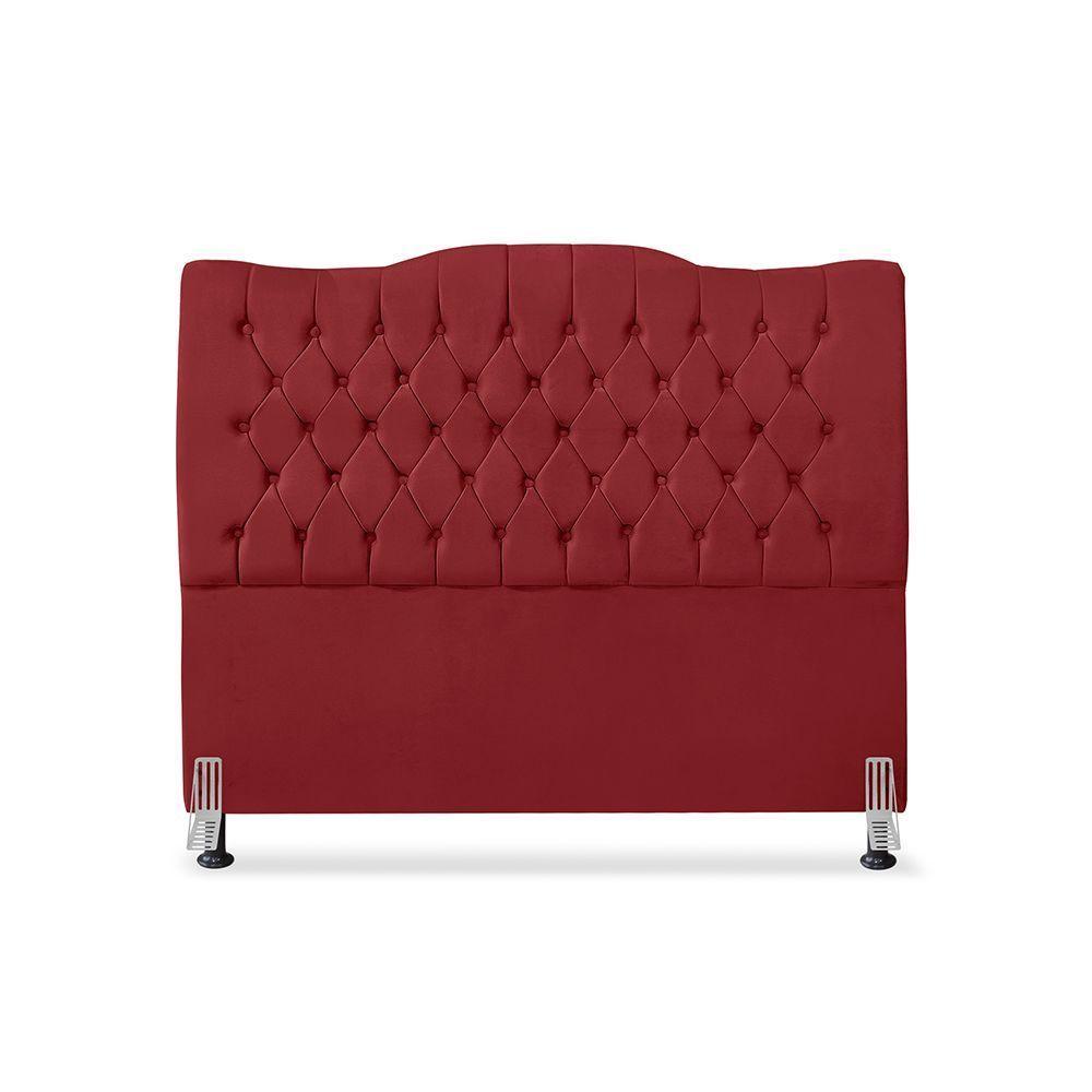 Cabeceira De Cama Box Casal 140 Cm Dunas vermelho - 2