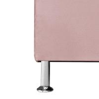 Cabeceira Estofada Cama Box Casal 140 Cm Carla Premium - Veludo Rose