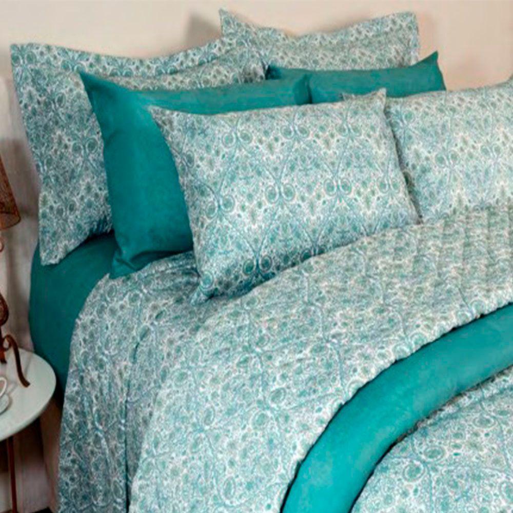 Jogo De Cama Duplo Queen 4 Peças 140 Fios 250x240cm Florence Realce Premium - Sultan - 4