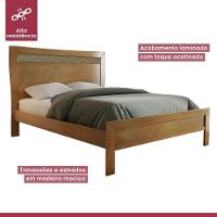 Cama Queen Com Ratam 160cm Império Amêndoa Mel Josandro - 3