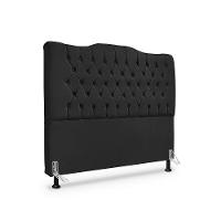 Cabeceira De Cama Box Queen 160 Cm Dunas preto - 1