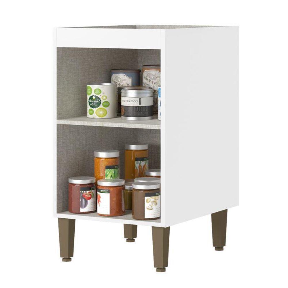 Balcão De Cozinha 40 Cm Sem Tampo Classy Branco - Thb - 2
