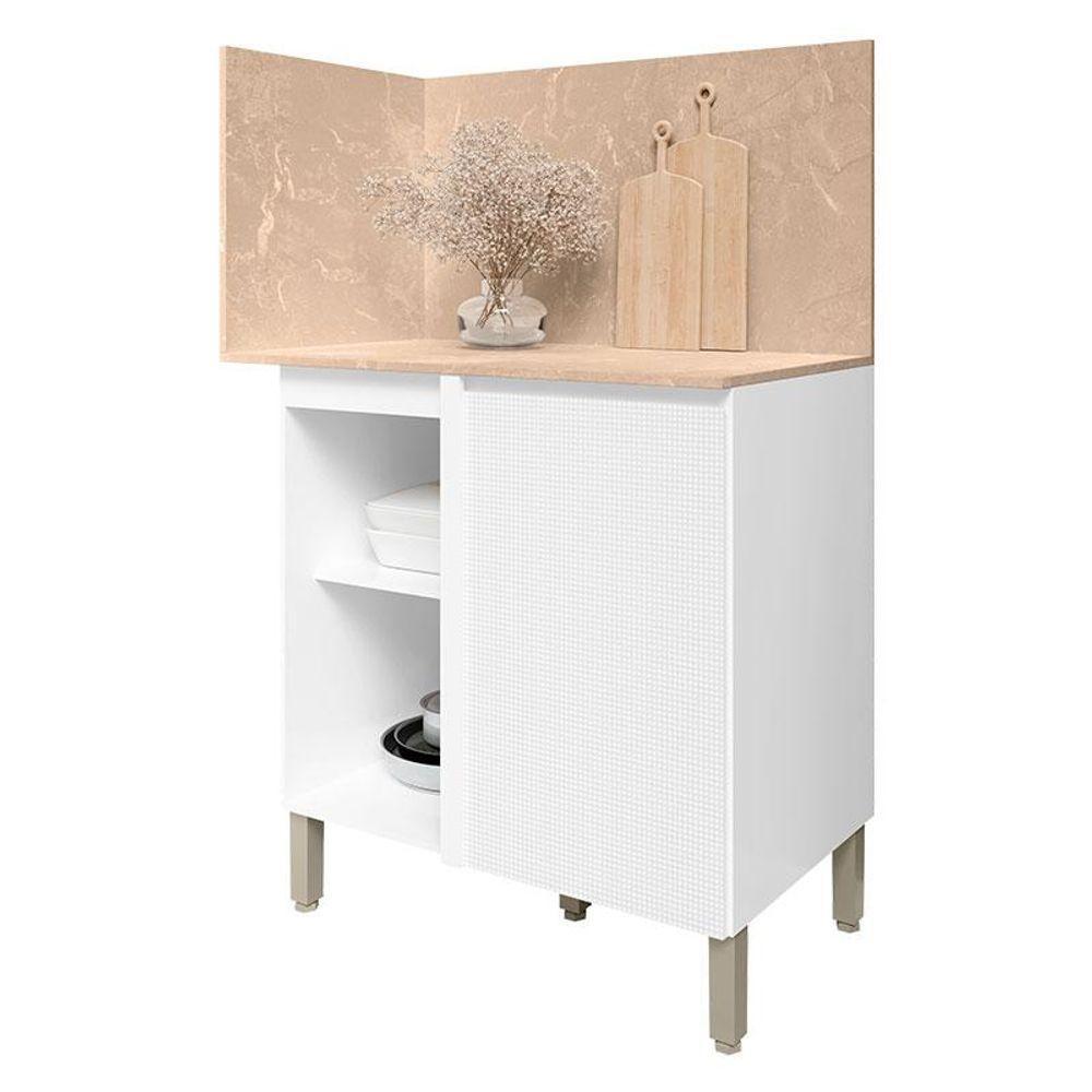 Balcão De Canto Reto Art 6006 Branco ártico - Kits Paraná - 1