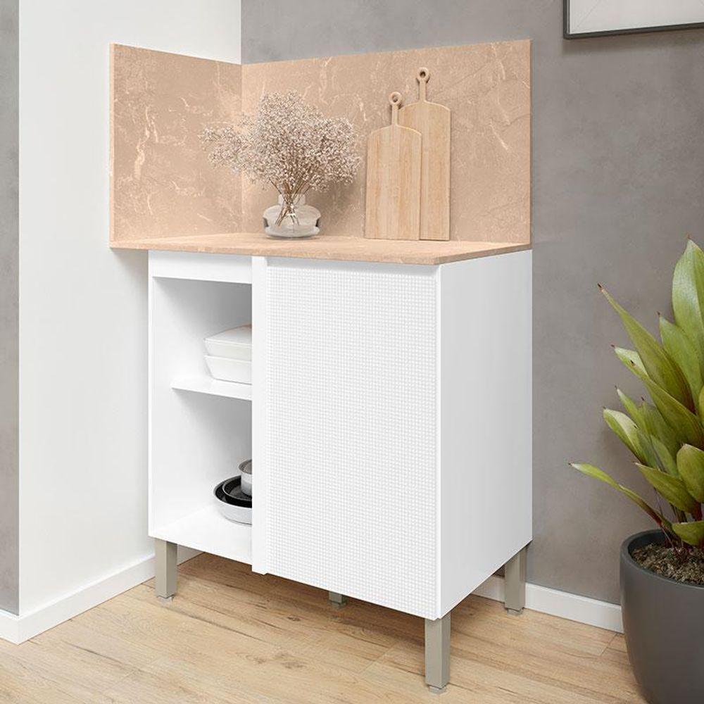 Balcão De Canto Reto Art 6006 Branco ártico - Kits Paraná - 3