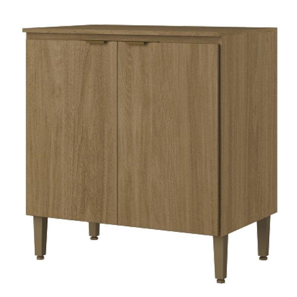 Balcão 80 Cm 2 Portas Com Tampo Magnólia Naturale - Thb - 1