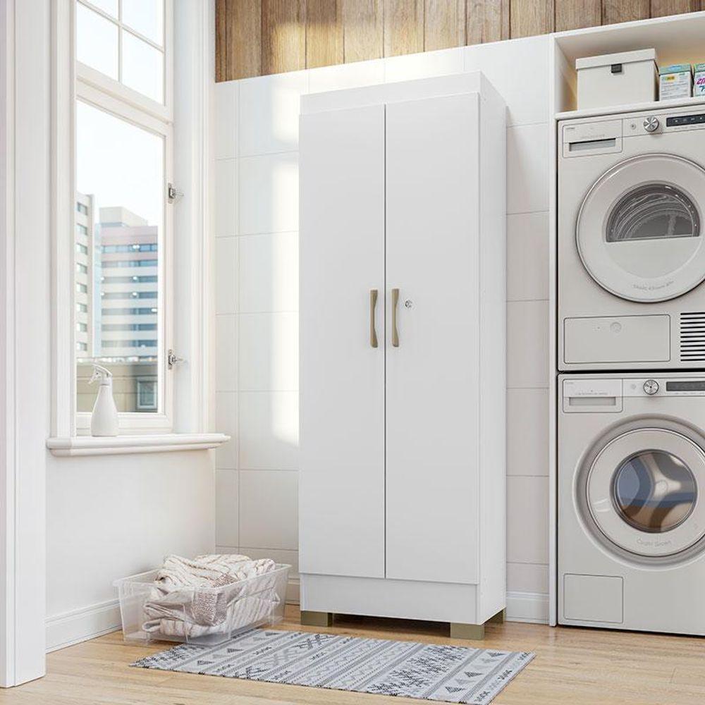 Armário Multiuso Luna Branco Fosco - Kits Paraná - 6