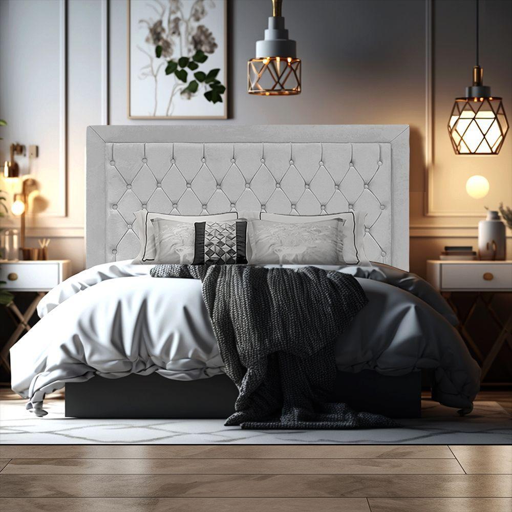 Cabeceira De Cama Box Casal 140 Cm Baronesa Cor:cinza - 6