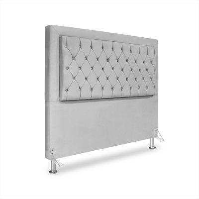 Cabeceira De Cama Box Casal 140 Cm Baronesa Cor:cinza