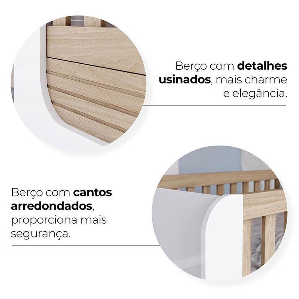 Berço Mini Cama Aconchego Branco Jequitibá Hp - Henn - 4