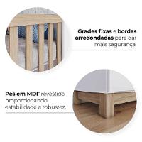 Berço Mini Cama Aconchego Branco Jequitibá Hp - Henn - 5