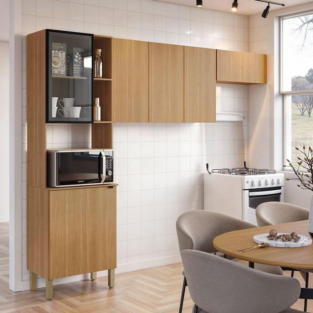 Cozinha Compacta 3 Peças Vert Plus Freijó - Kits Paraná - 4