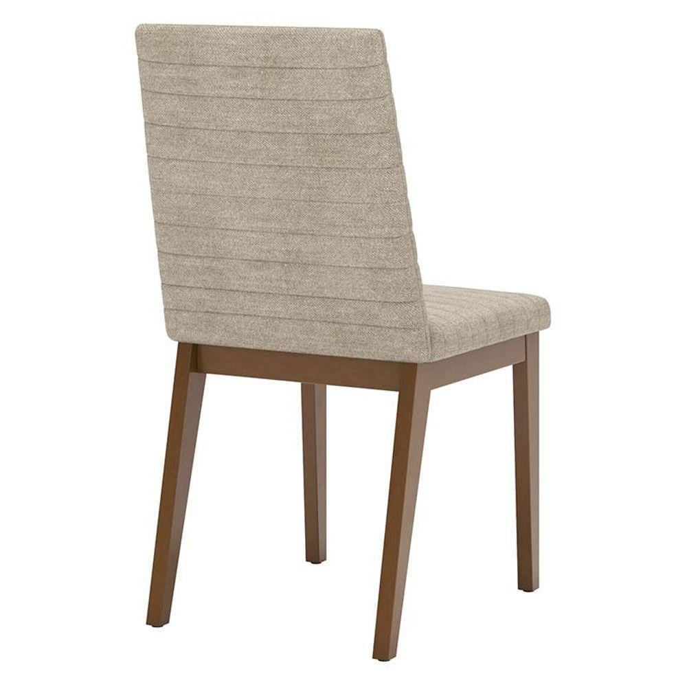 Cadeira Para Mesa De Jantar Elena Ambiente Kit 02 Peças Nature Creme - Henn - 3