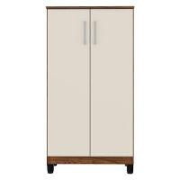 Armário Multiuso Brisa Nogueira Off White Fosco - Kits Paraná - 2