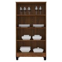 Armário Multiuso Brisa Nogueira Off White Fosco - Kits Paraná - 5